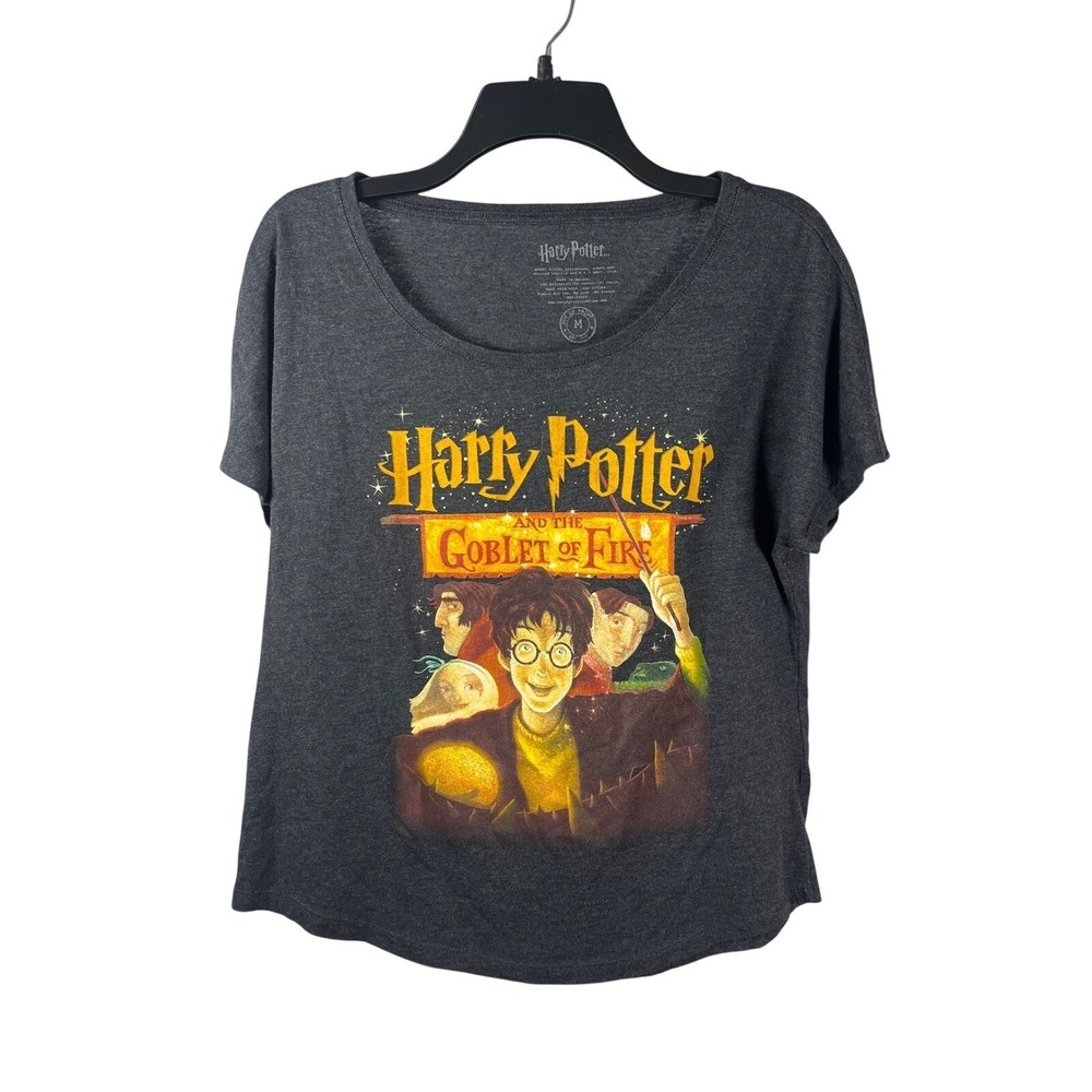 Harry Potter and the Goblet of Fire Graphic T Shirt Women's Medium Dark Gray